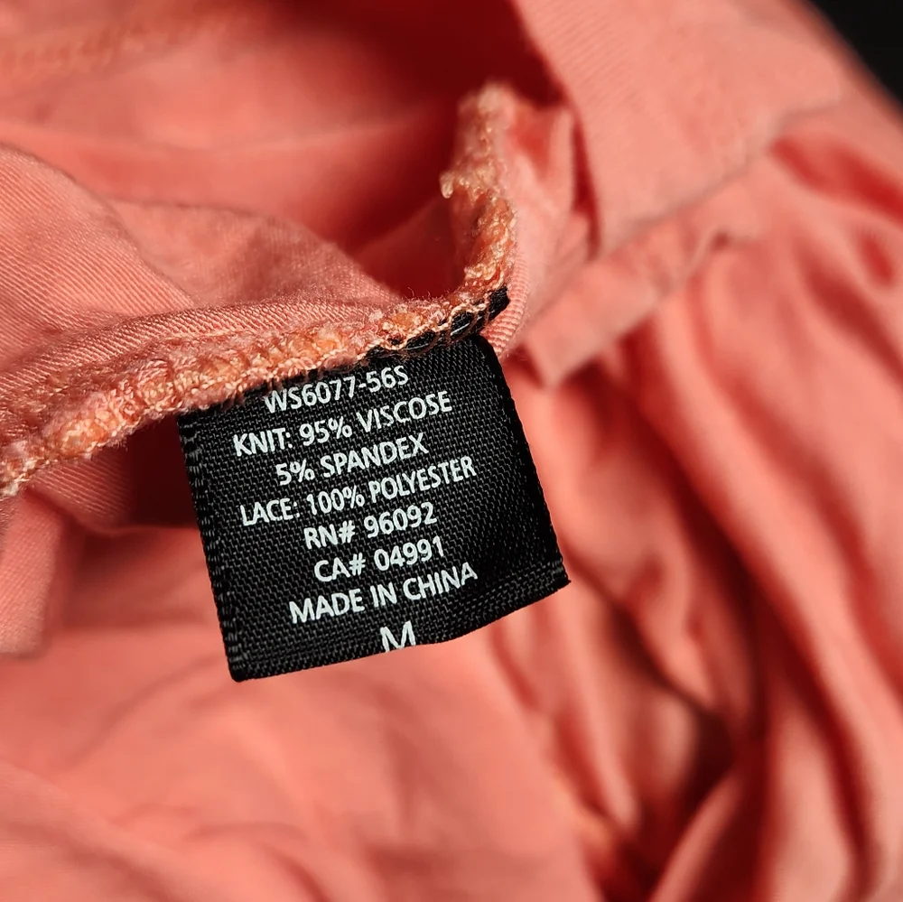 Willi Smith Pink Scalloped Sleeveless Top - Picture 6 of 6